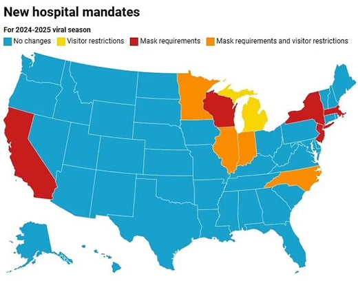 More US hospitals bring back mask mandates amid fears of quad-demic