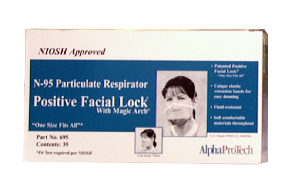 AlphaProtech - NIOSH Approved N95 Particulate Respirator