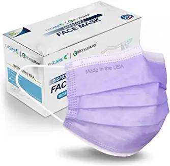 ECOGuard purple level 3 3ply Disposable Face Masks