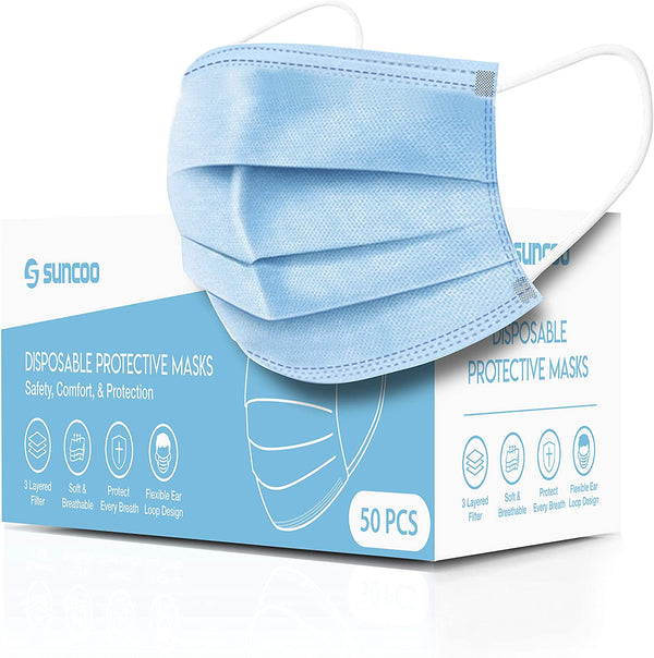 Suncoo Blue Disposable Face Masks