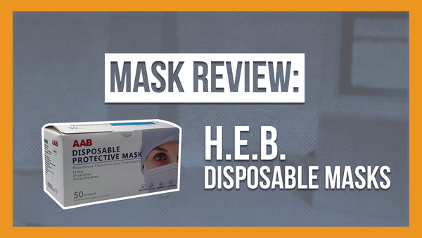 HEB Blue 3ply Protective Disposable Face Masks by AAB