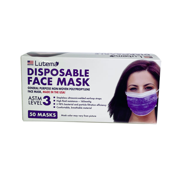 Lutema Purple Surgical Masks